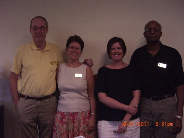 Craig, Tomi Fitzgerald, Donna Compton, and DeWitt Hudson, District 16 President